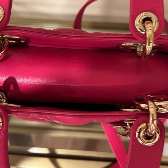Mini Lady Dior bag hot pink - Picture 13 of 16